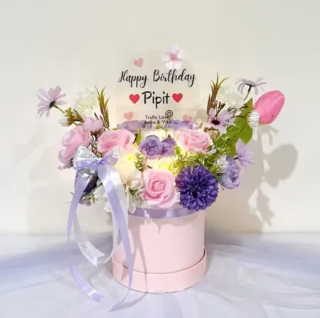 Bloom Box Akrilik Ucapan Ulang Tahun Sarolangun
